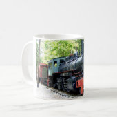 蒸気機関車色のマグ コーヒーマグカップ (正面左)