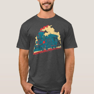 蒸気機関車鉄道 Tシャツ