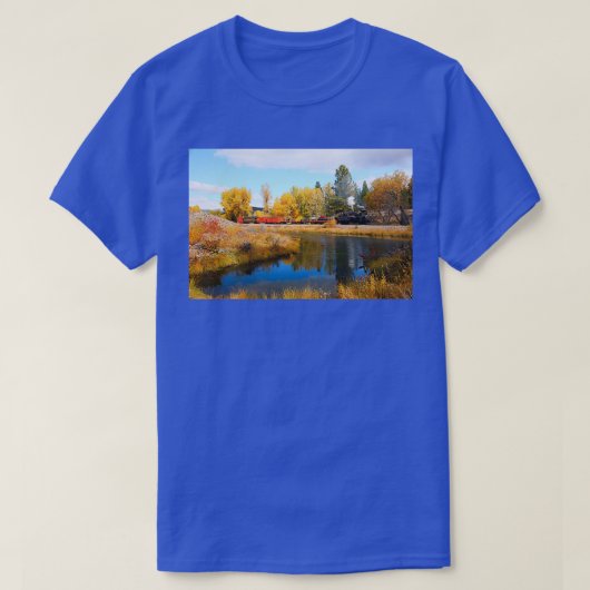 蒸気機関車16 Tシャツ (デザイン正面)