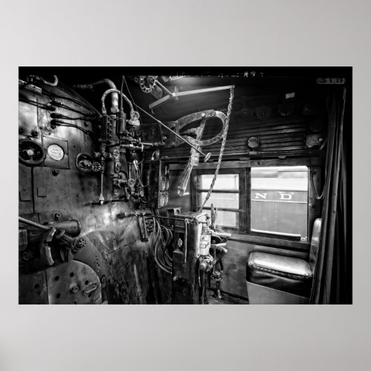 蒸気機関車611号機の制御1950 ポスター (正面)