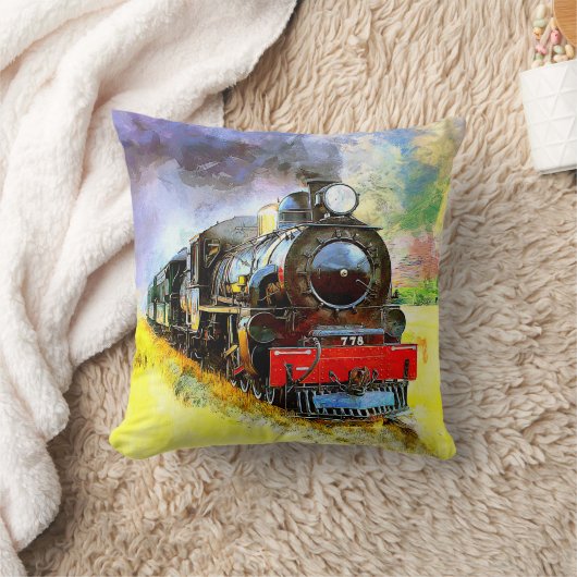 蒸気機関車778 クッション (ブランケット)