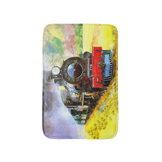 蒸気機関車778 バスマット (正面縦)