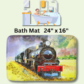 蒸気機関車778 バスマット