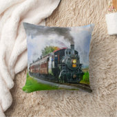 蒸気機関車89蒸気機関車鉄道 クッション (ブランケット)