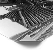 蒸気機関車999号–1893年 ポスター (角)