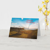 蒸気機関車 カード (黄色い花)