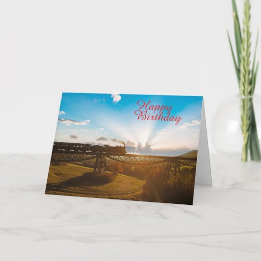 蒸気機関車 カード (正面)