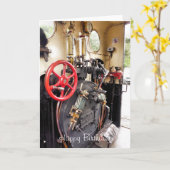 蒸気機関車 カード (黄色い花)