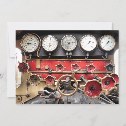 蒸気機関車 カード (正面)