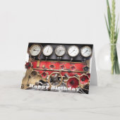 蒸気機関車 カード (正面)