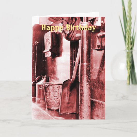 蒸気機関車 カード (正面)