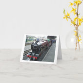 蒸気機関車 カード (黄色い花)