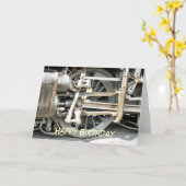 蒸気機関車 カード (黄色い花)