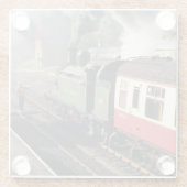 蒸気機関車 ガラスコースター (裏面)