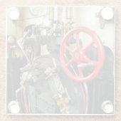 蒸気機関車 ガラスコースター (裏面)