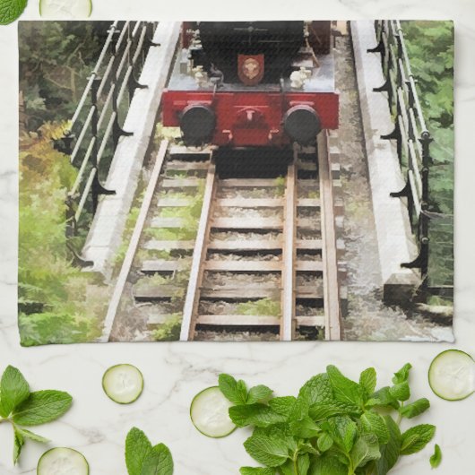 蒸気機関車 キッチンタオル (折り畳み)