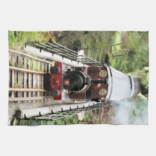 蒸気機関車 キッチンタオル (横)