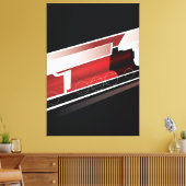 蒸気機関車 キャンバスプリント (インサイチュ (リビング))