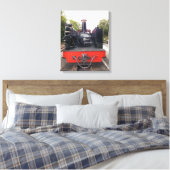 蒸気機関車 キャンバスプリント (インサイチュ (寝室))