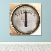 蒸気機関車 キャンバスプリント (インサイチュ (ウッドフロア))