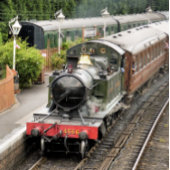 蒸気機関車 キャンバスプリント