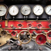 蒸気機関車 キャンバスプリント