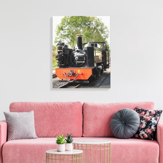蒸気機関車 キャンバスプリント (インサイチュ (リビング))
