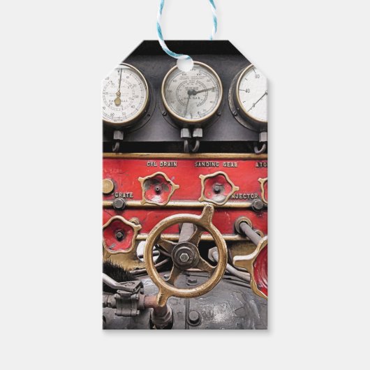 蒸気機関車 ギフトタグ (正面)