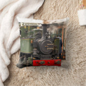 蒸気機関車 クッション (ブランケット)