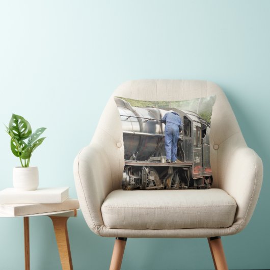 蒸気機関車 クッション (椅子)