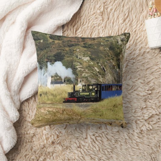 蒸気機関車 クッション (ブランケット)