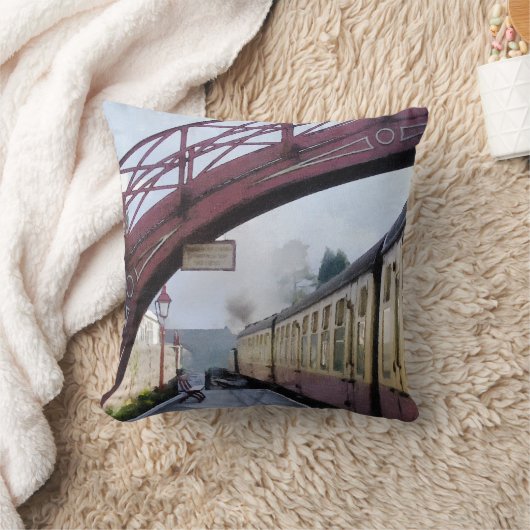 蒸気機関車 クッション (ブランケット)