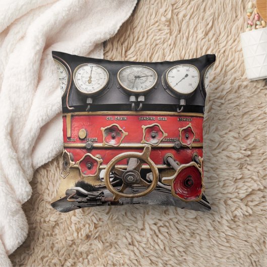 蒸気機関車 クッション (ブランケット)