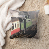 蒸気機関車 クッション (ブランケット)