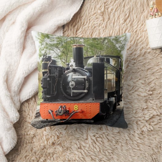 蒸気機関車 クッション (ブランケット)
