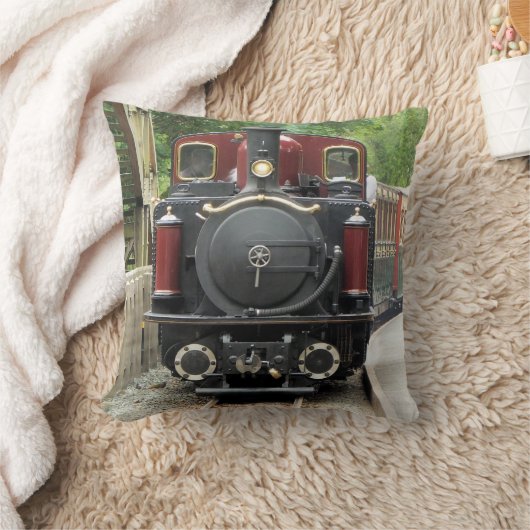 蒸気機関車 クッション (ブランケット)