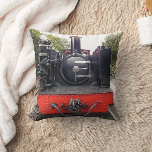蒸気機関車 クッション (ブランケット)