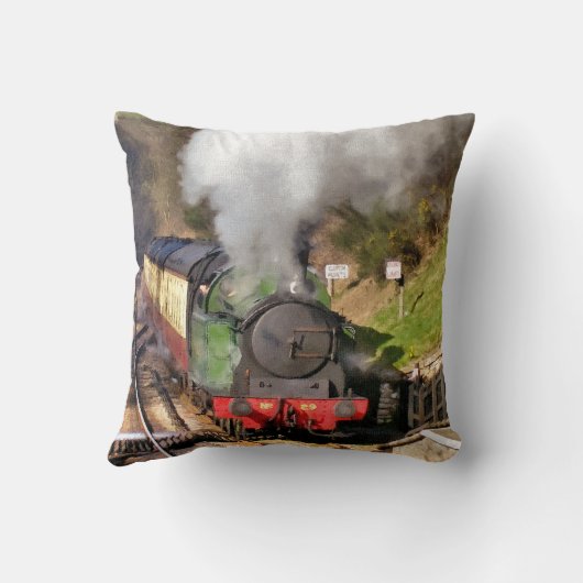 蒸気機関車 クッション (裏面)