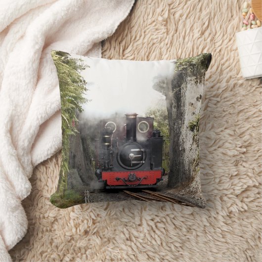 蒸気機関車 クッション (ブランケット)