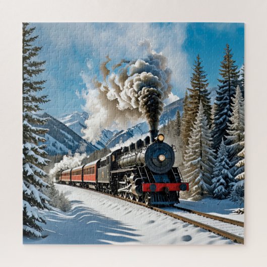 蒸気機関車 ジグソーパズル (縦)