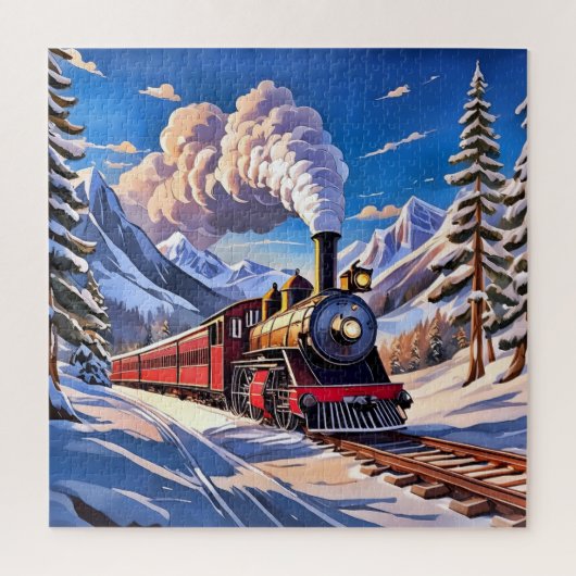 蒸気機関車 ジグソーパズル (縦)