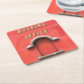 蒸気機関車 スクエアペーパーコースター (アングル)