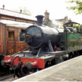 蒸気機関車 スクエア壁時計