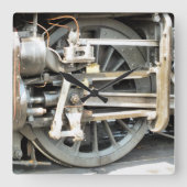 蒸気機関車 スクエア壁時計 (正面)