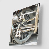蒸気機関車 スクエア壁時計 (傾斜)