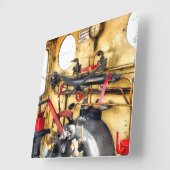 蒸気機関車 スクエア壁時計 (傾斜)