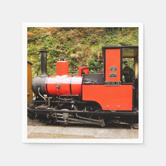 蒸気機関車 スタンダードカクテルナプキン (正面)