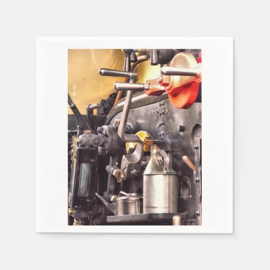 蒸気機関車 スタンダードカクテルナプキン (正面)