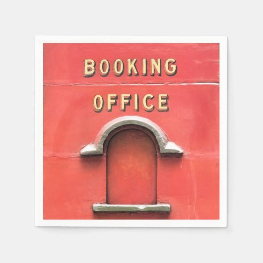 蒸気機関車 スタンダードカクテルナプキン (正面)