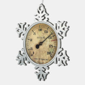 蒸気機関車 スノーフレークピューターオーナメント (右)